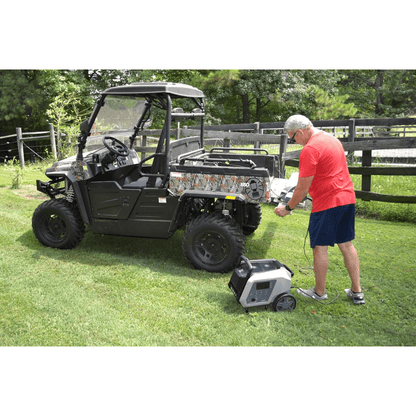 Yard Force Portable Power Station 2400-Watt Continuous 4800-Watt Peak, Bluetooth speaker