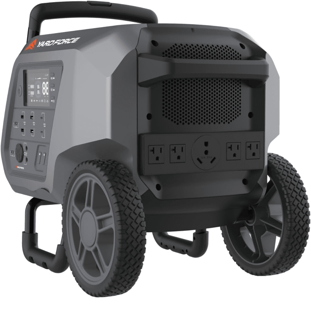 Yard Force Portable Power Station 2400-Watt Continuous 4800-Watt Peak, Bluetooth speaker