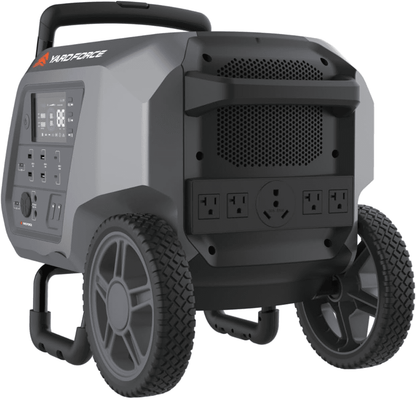 Yard Force Portable Power Station 2400-Watt Continuous 4800-Watt Peak, Bluetooth speaker