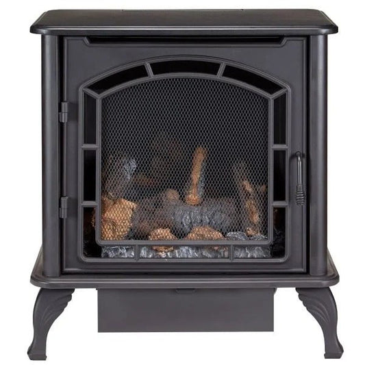 Duluth Forge Dual Fuel Ventless Gas Stove – 23,000 BTU, T-Stat Control
