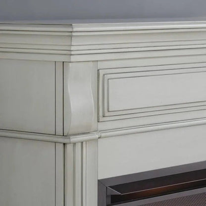 Duluth Forge Full Size Electric Fireplace – Remote Control, Antique White Finish – Model# EL1350-2-AW