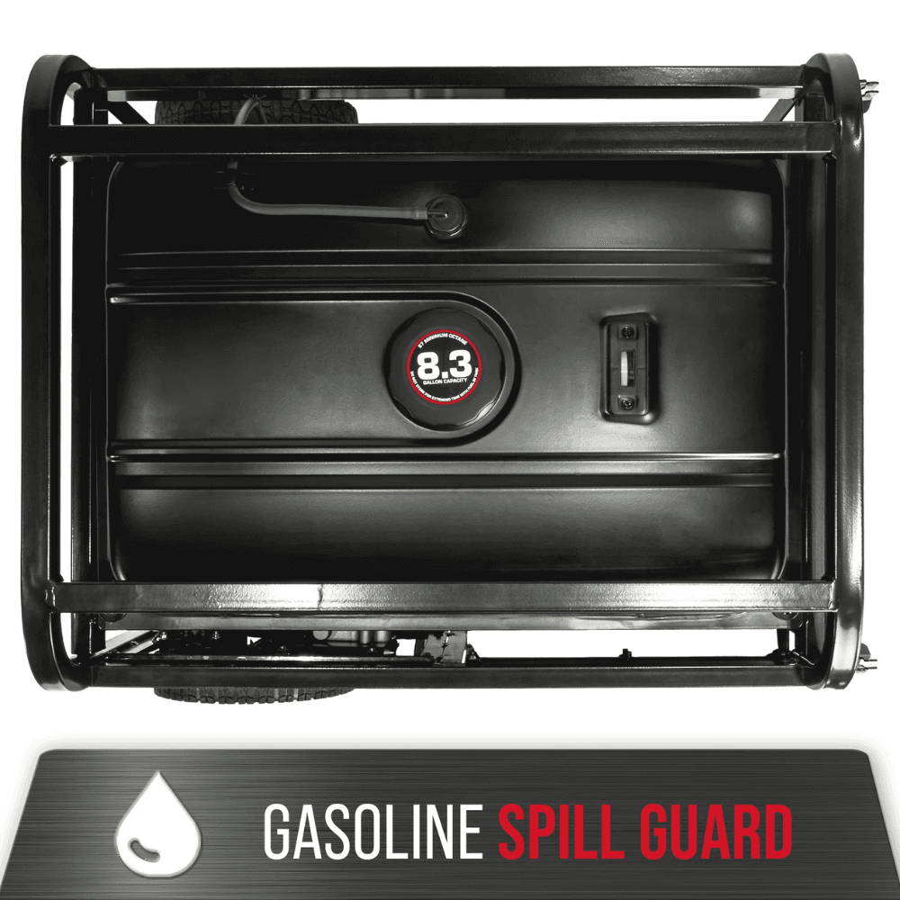 13000-Watt Push Button Start Dual Fuel Gas and Propane Powered Portable Generator