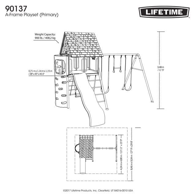 Lifetime Big Stuff Swing Set