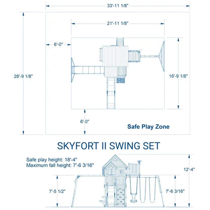 Backyard Discovery Skyfort II Swing Set